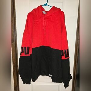 Men's Red/Black Puma Hoodie Sweatshirt 4XLT